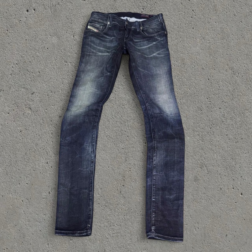 Diesel Women's Skinny Jeans in Dark Wash Blue